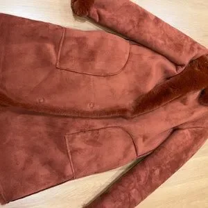 Mina lux faux deals fur reversible coat